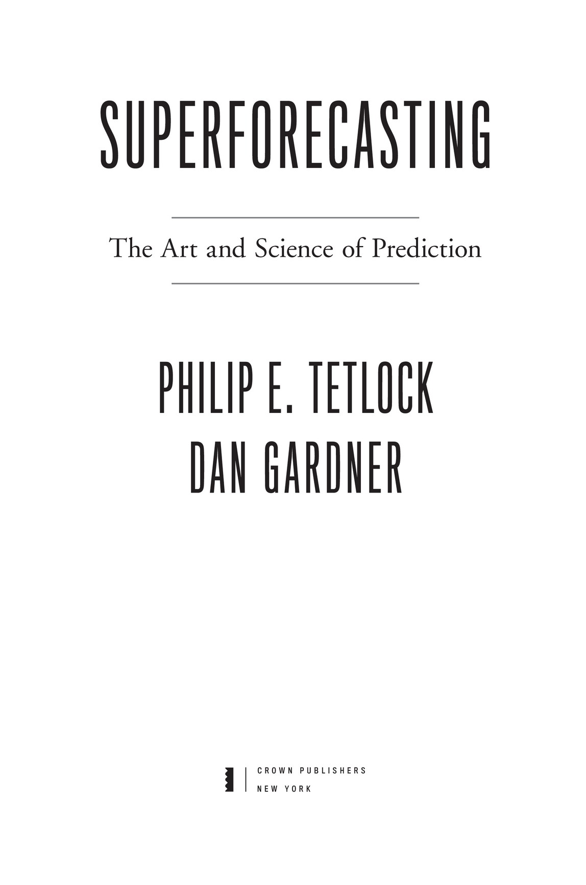 Cover of Superforecasting